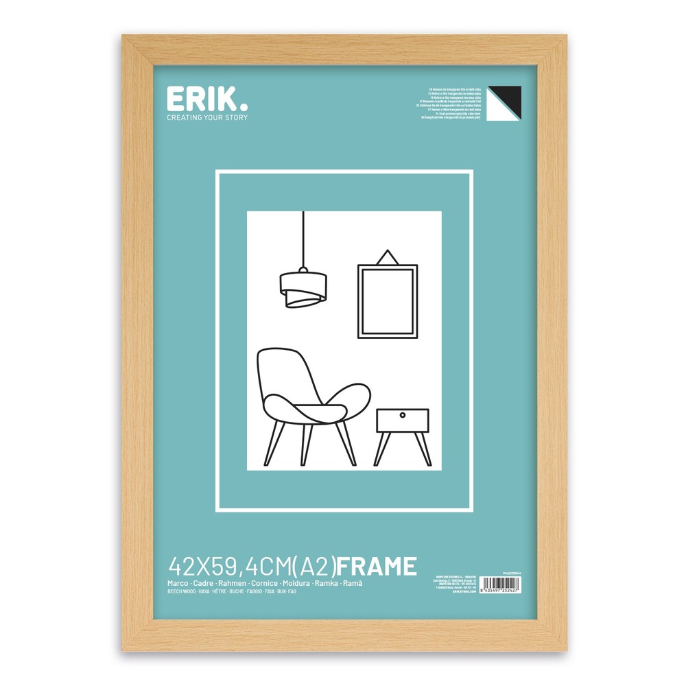 Grupo Erik - A2 42X59.4Cm Mdf Beech Frame Cadre - Multicolore